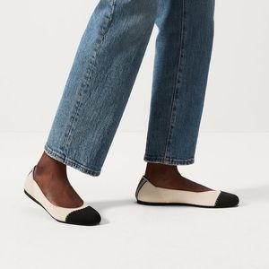 Rothy’s Tuxedo Square-Toed flats, size 8.5